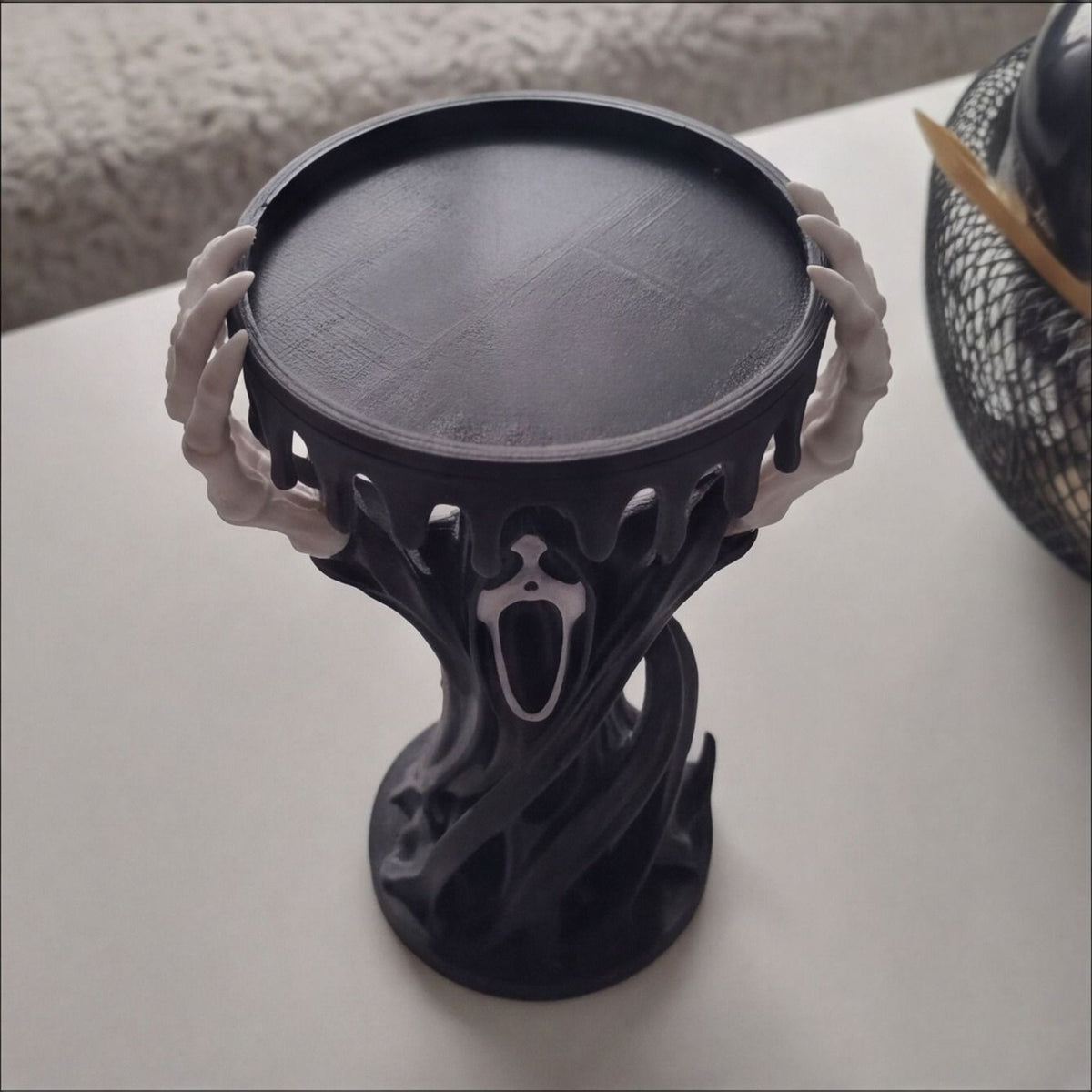 Ghostface Inspired Cursed Candle Holder – Horror Fan Decor