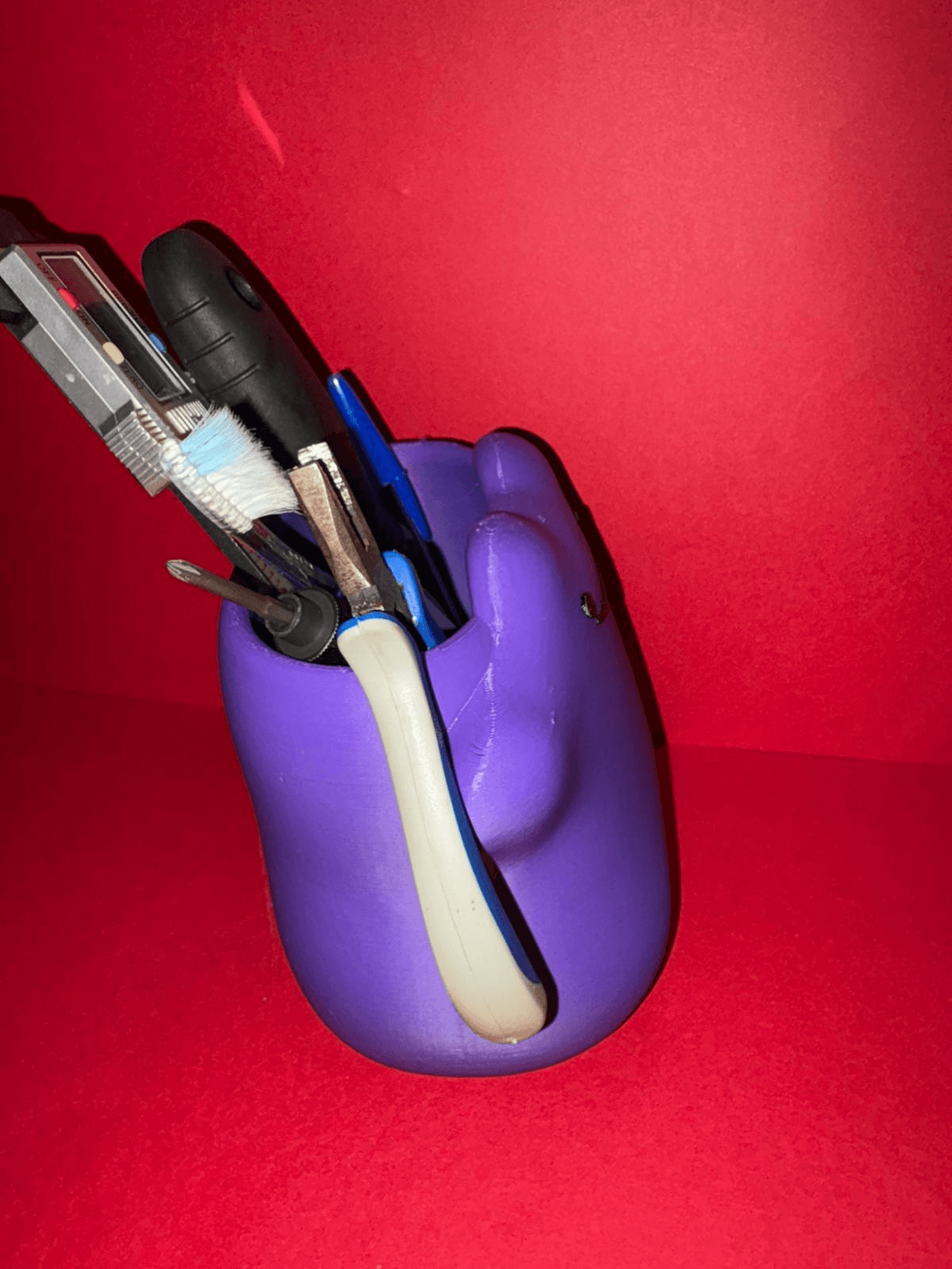 Ditto-Inspired Purple Pokemon Fan Pencil Holder Desk Tidy