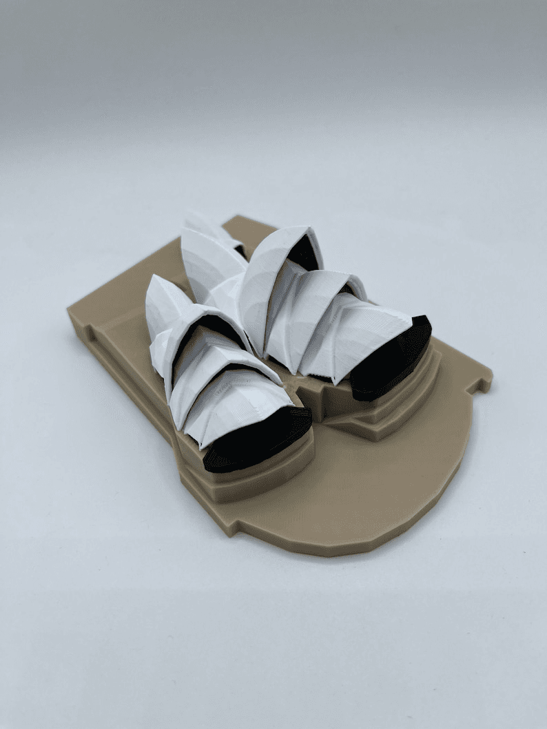 Sydney Opera House Inspired Miniature Landmark Model