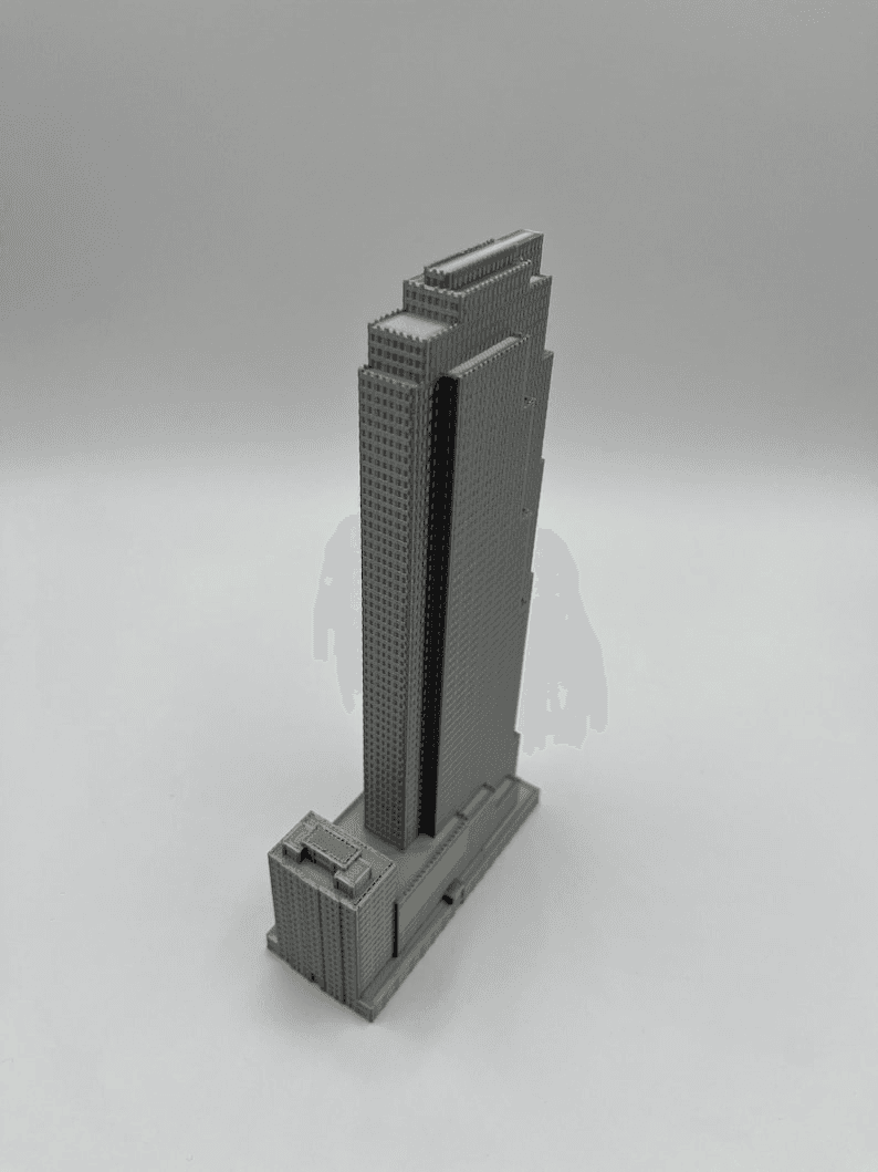 30 Rockefeller Plaza Inspired Miniature Skyscraper Model