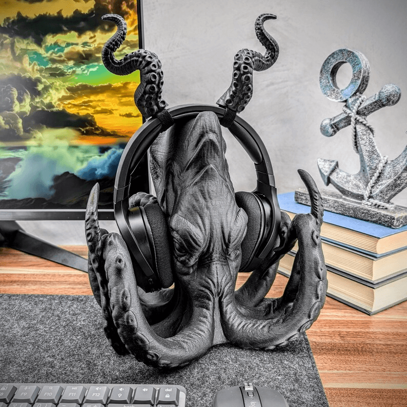 Kraken Tentacle Fantasy Headphone Stand & Headset Holder
