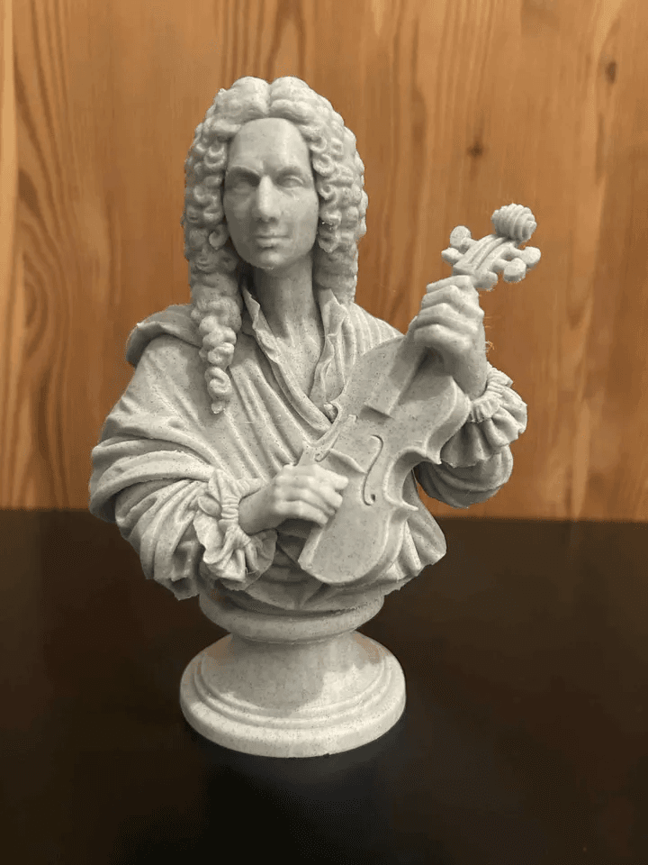 Antonio Vivaldi Bust Figurine – Baroque Composer Gift
