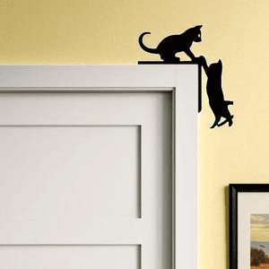 Whimsical Cats Door Topper – Playful Home Decor