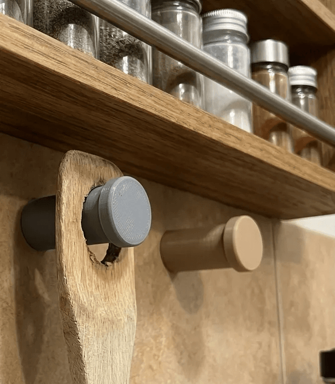 Minimalist Matte Wall Hooks – Modern Peg Set of 3