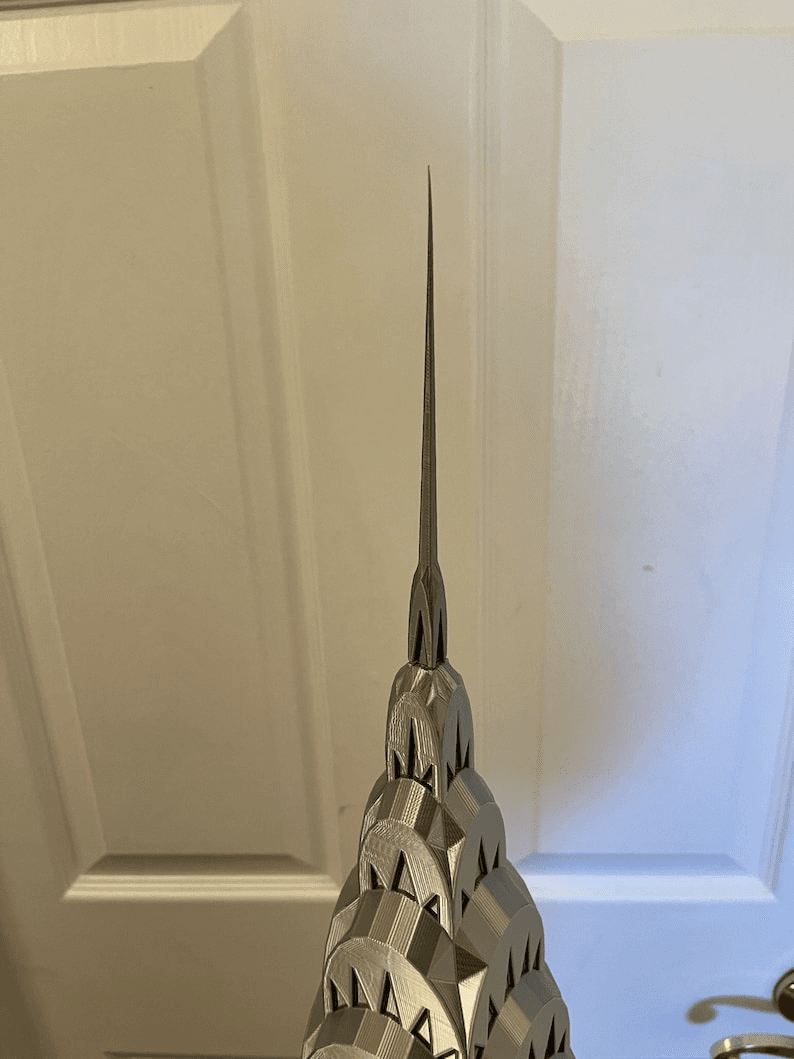 Extra Large Chrysler Building Inspired Miniature Model
