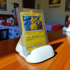 Whimsical Ice Cream Cone TCG Card Stand for Desk