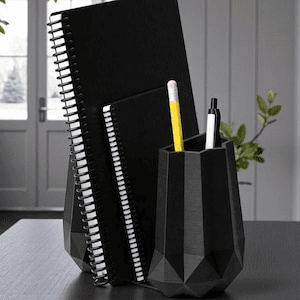 Low Poly Geometric Desk Organizer & Pen Holder