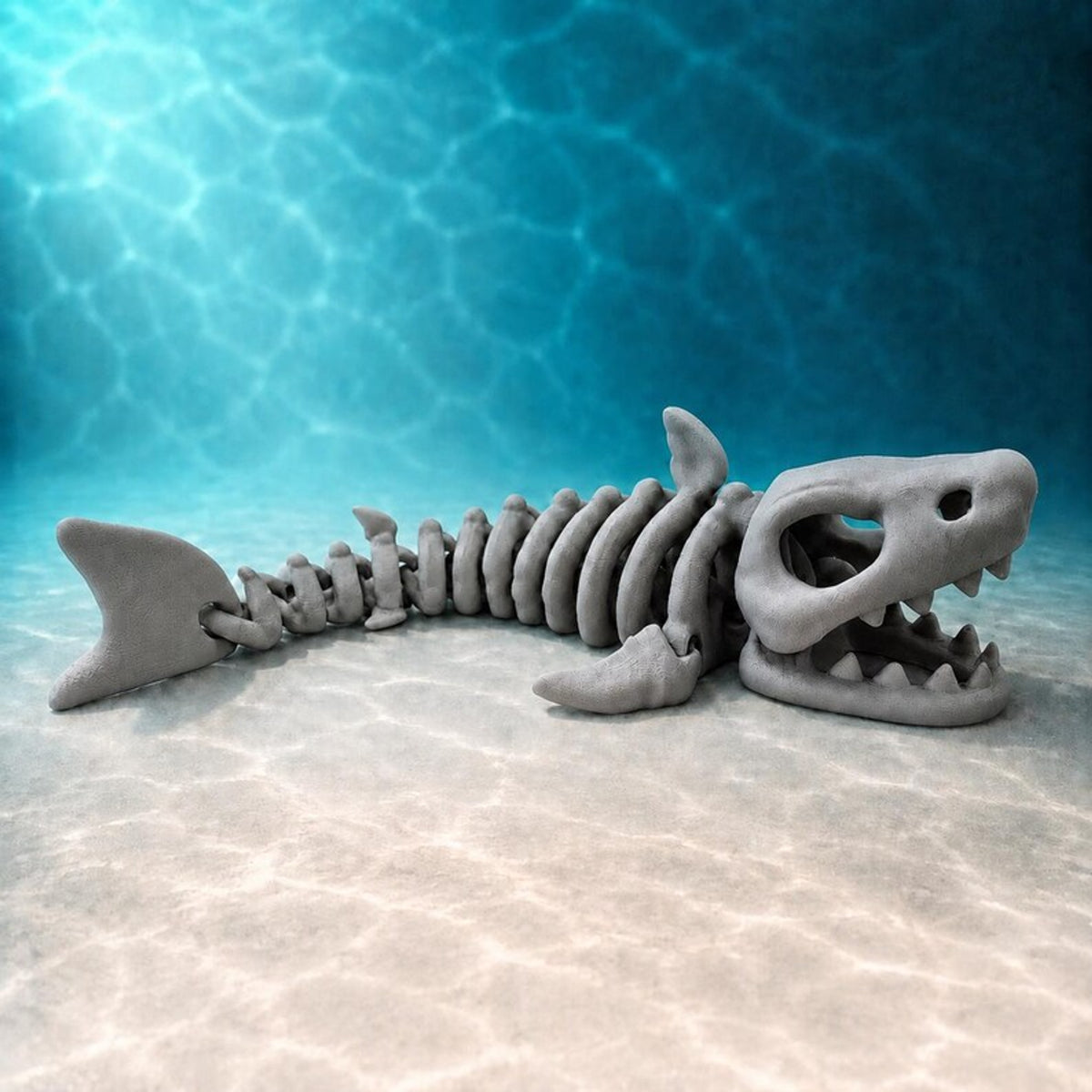 Articulated Skeleton Shark Fidget Toy – Poseable Desk Decor