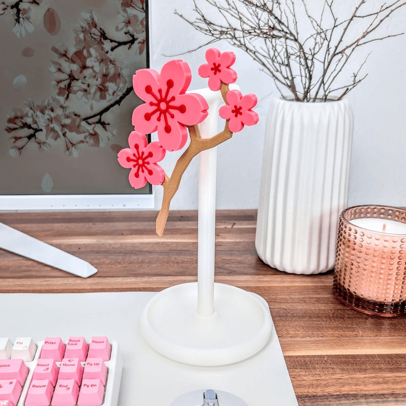 Sakura Cherry Blossom Headphone & Controller Stand