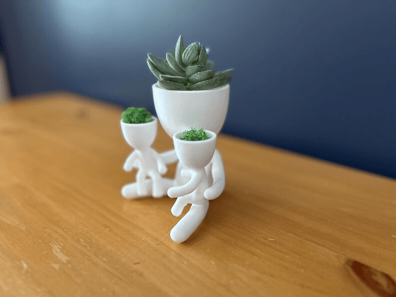 Family Figure Succulent Pot Set | Mom & Kids Planter