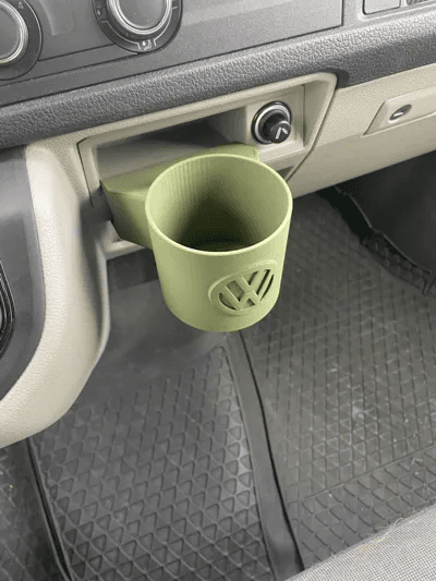 Volkswagen-Inspired Logo Vent Cup Holder for Car