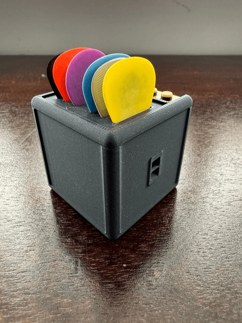 Amplifier-Style Guitar Pick Holder & Desk Organiser