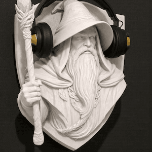 Wizard Mage Wall-Mounted Headphone Holder Stand