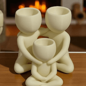 Family Hug Abstract Figure Succulent Planter Set