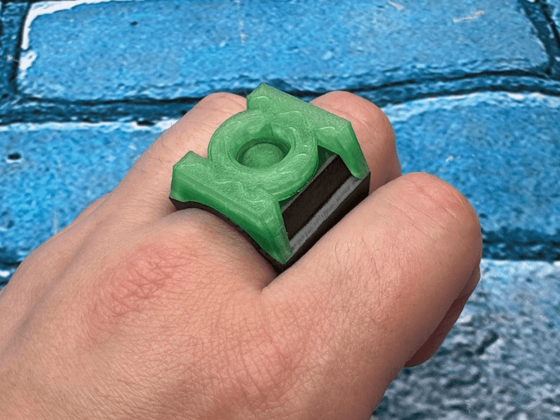 Green Lantern Inspired Cosplay Ring | DC Fan Symbol
