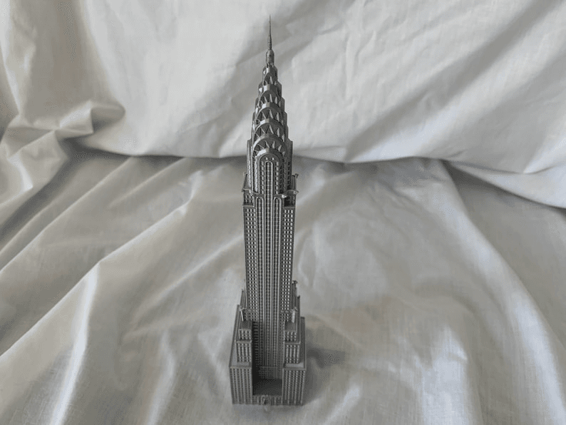 Chrysler Building Inspired Miniature NYC Skyscraper Model
