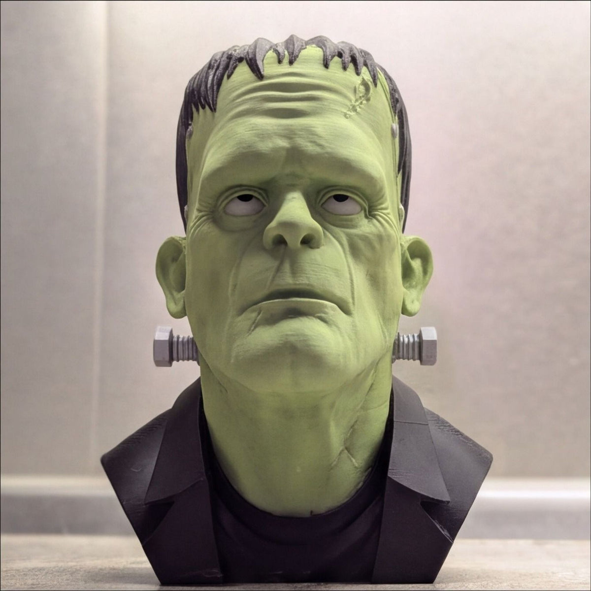 Frankenstein Monster Bust Headphone Stand | Horror Desk Decor