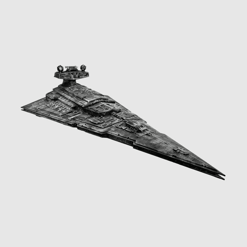 Imperial Star Destroyer Inspired Model with Stand – 55cm