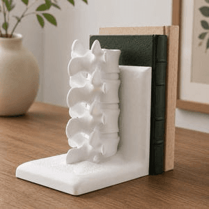 Anatomical Spine Vertebrae Bookend – Medical Decor Gift