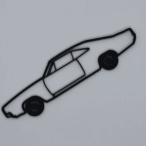 1969 Dodge Charger Inspired Wall Silhouette Art