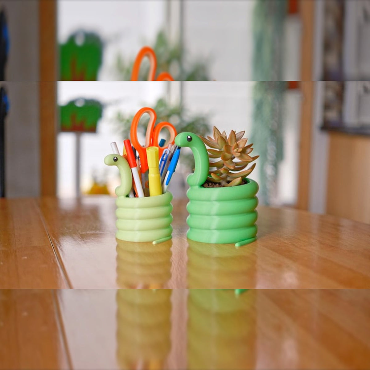 Cobra Snake Pen Holder & Desktop Planter Organiser