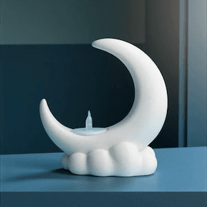 Crescent Moon Incense Holder – Celestial Lunar Decor