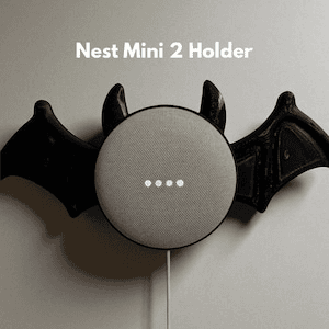 Bat Wing Nest Mini Wall Mount Holder – Gothic Halloween Stand