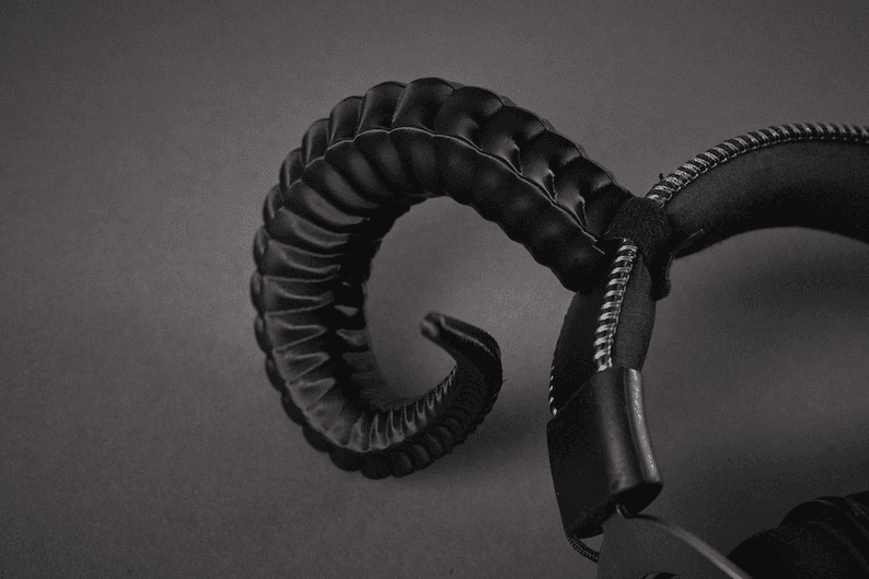 Aries Demon Ram Horns Headset Attachment for Gamers