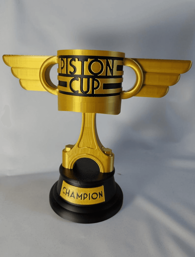 Personalized Piston Cup Trophy – Cars Inspired Fan Gift