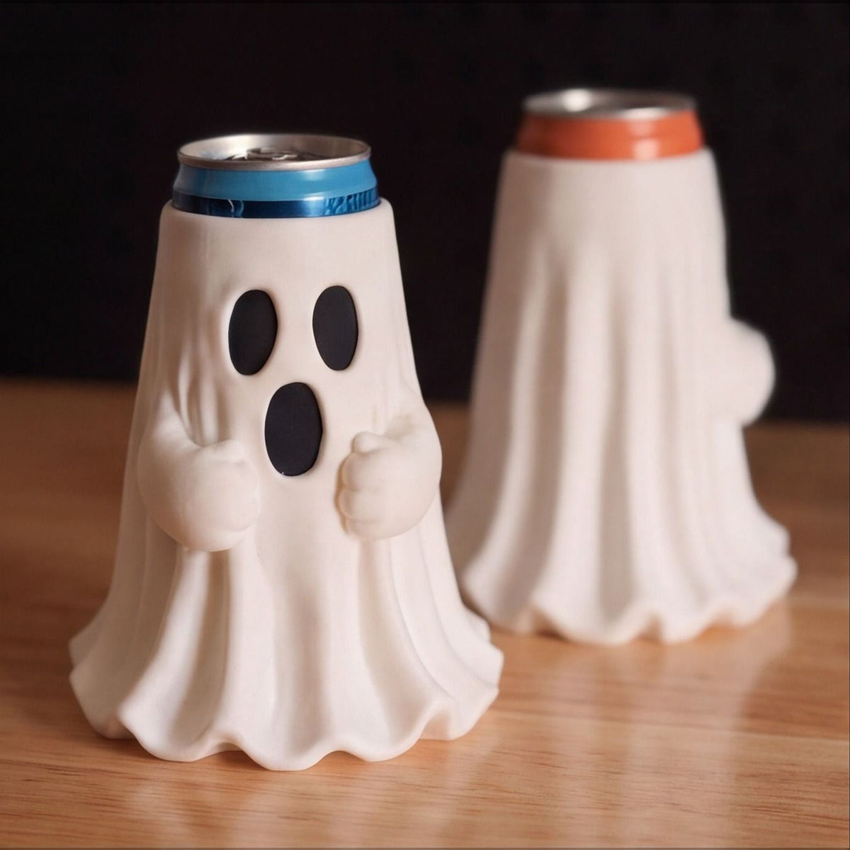 Ghost Buddy Can Holder – Spooky Boo-Inspired Drink Cooler