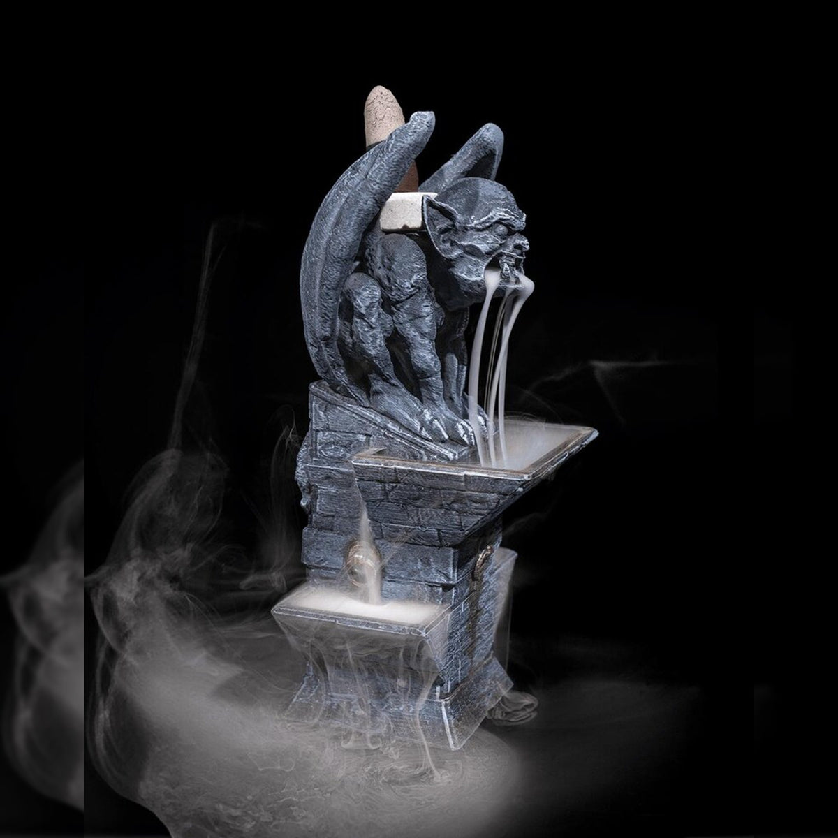 Gothic Gargoyle Backflow Incense Burner | Stone Tower