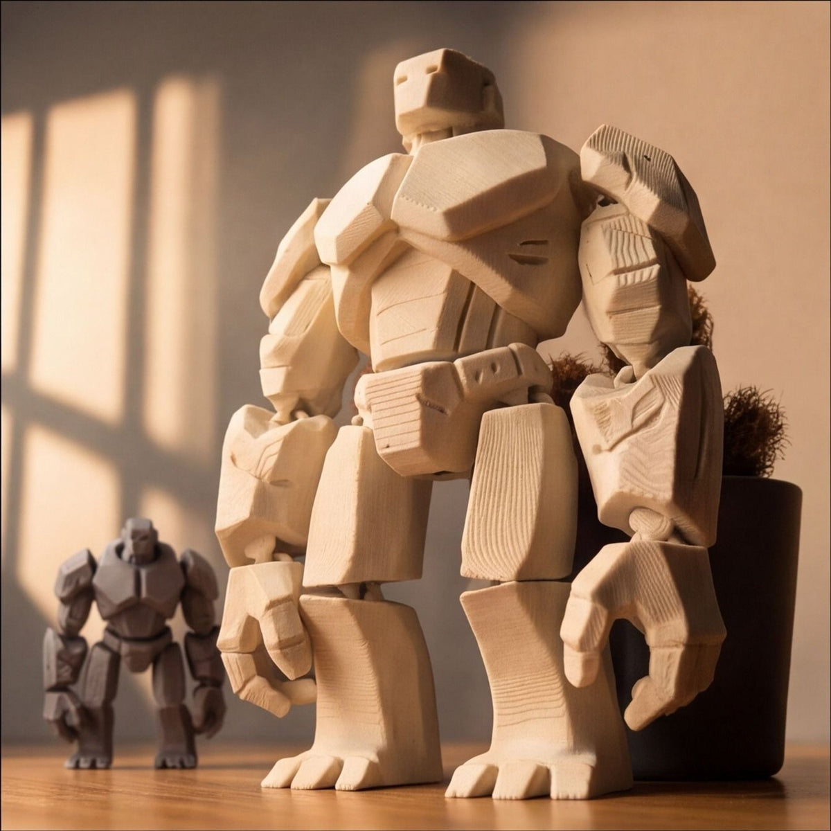 Stone Golem Flexi Toy Keychain – Fantasy Creature Figure