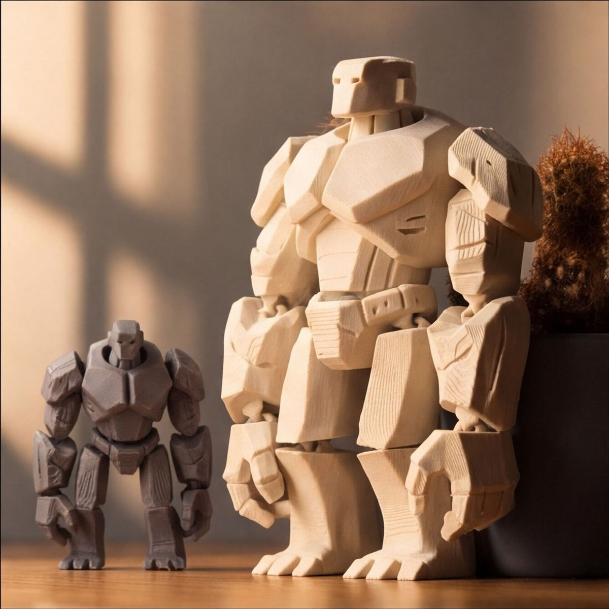Stone Golem Flexi Toy Keychain – Fantasy Creature Figure