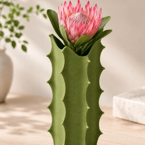 Cactus-Inspired Novelty Vase | Dragon Fruit Style Decor