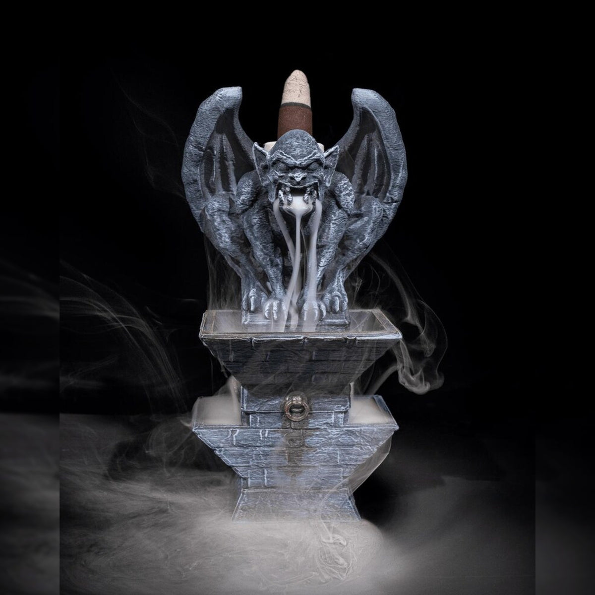 Gothic Gargoyle Backflow Incense Burner | Stone Tower