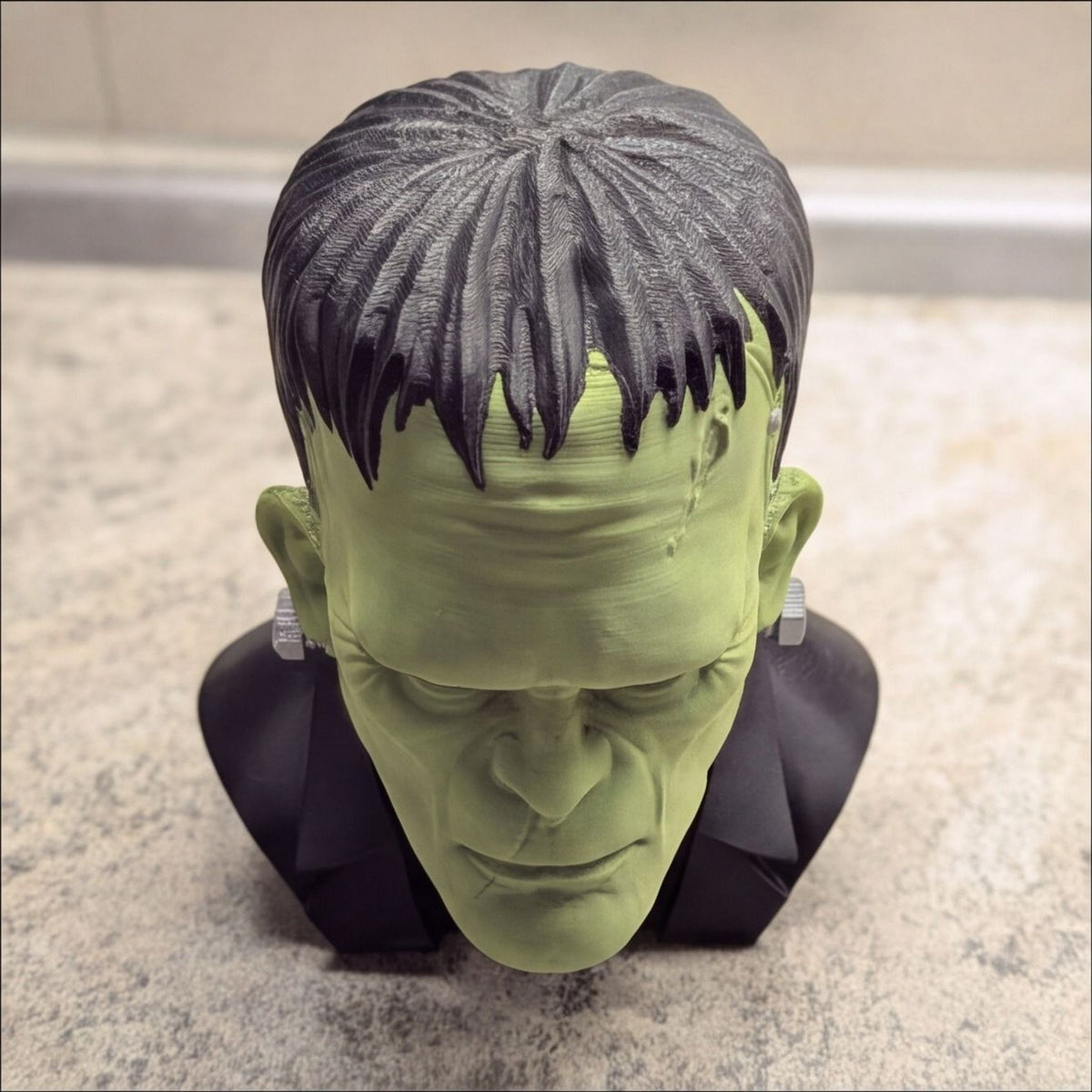 Frankenstein Monster Bust Headphone Stand | Horror Desk Decor