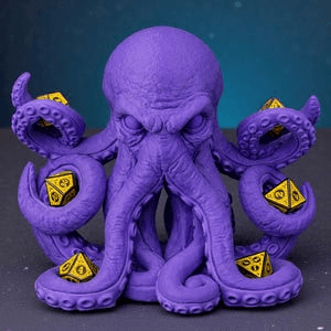 Octopus Castle Dice Tower – Fantasy RPG Gamer Decor