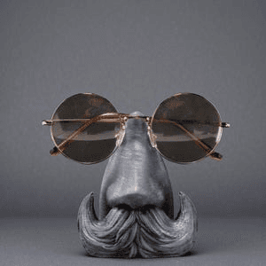 Funny Nose & Mustache Glasses Holder Desk Stand