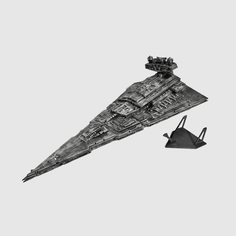 Imperial Star Destroyer Inspired Model with Stand – 55cm