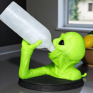 Alien Wine Bottle Holder – Sci-Fi Bar Decor Novelty Gift