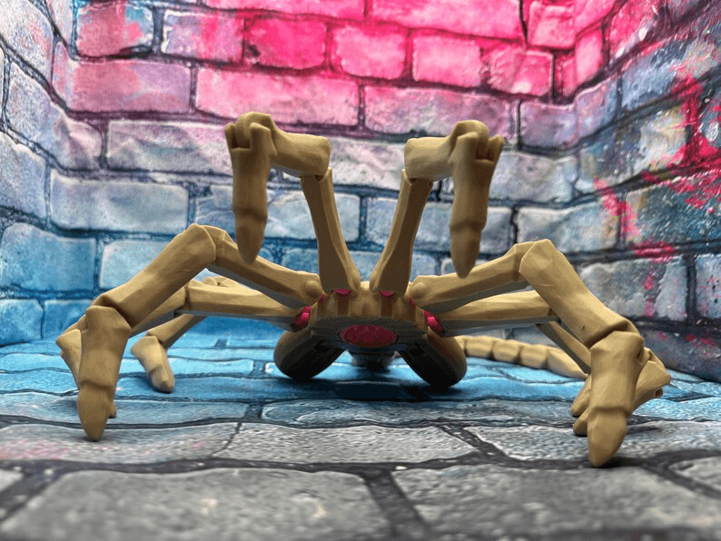 Alien Facehugger Inspired Articulated Creature Figure