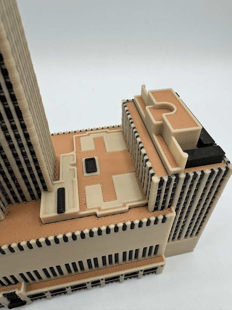 30 Rockefeller Plaza Inspired Miniature Skyscraper Model