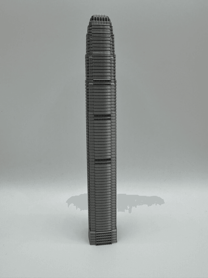 Two IFC Hong Kong Tower Inspired Miniature Skyline Model