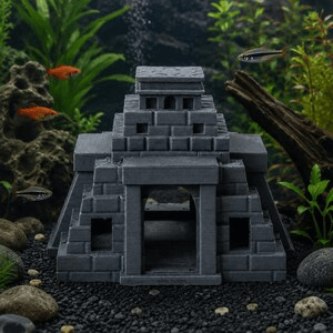 Mayan Pyramid Ancient Temple Aquarium Decoration Ornament