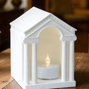 Greek Temple Tea Light Holder | Olympus-Inspired Decor