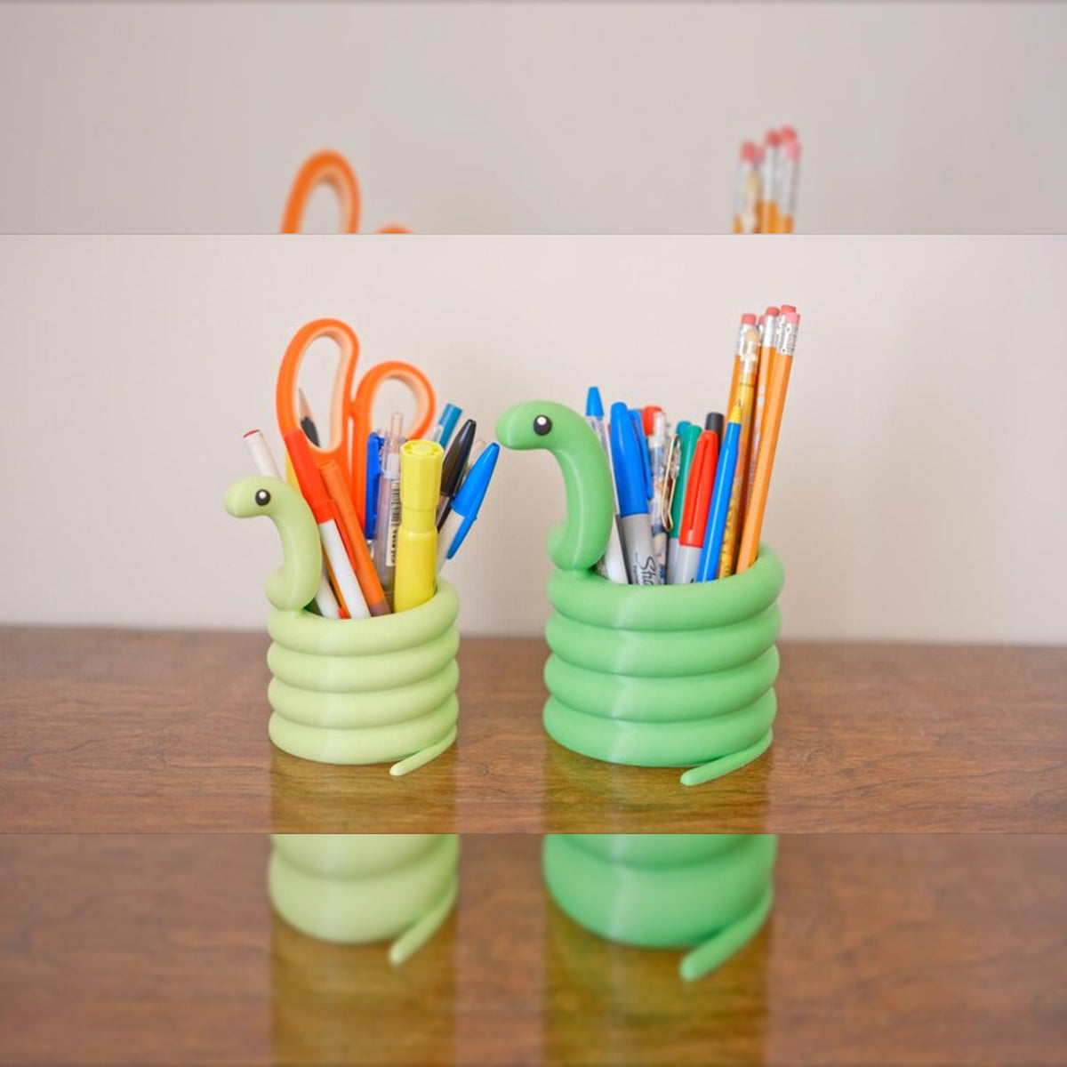 Cobra Snake Pen Holder & Desktop Planter Organiser