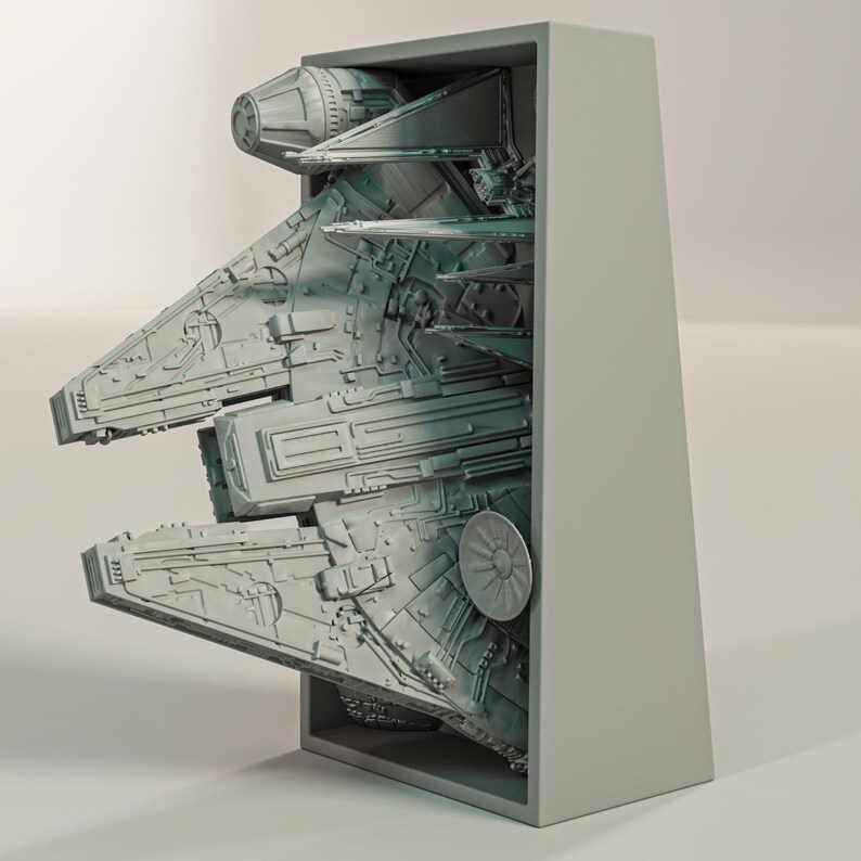 Millennium Falcon Inspired Book Nook Wall Mount Bracket