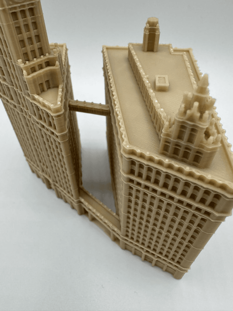Wrigley Building Inspired Miniature Chicago Landmark Model
