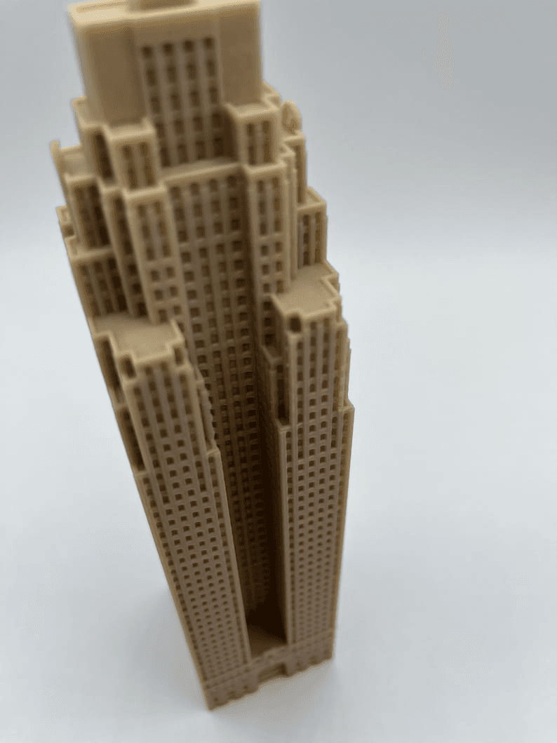 Penobscot Building Inspired Art Deco Skyline Model