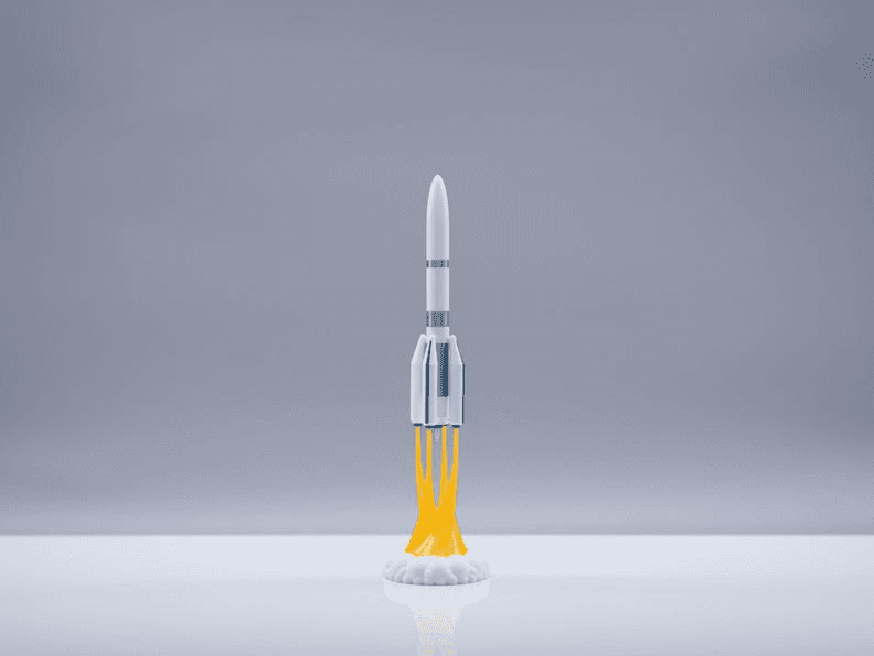 Ariane 6 Inspired Rocket Lamp – ESA Space Novelty Light